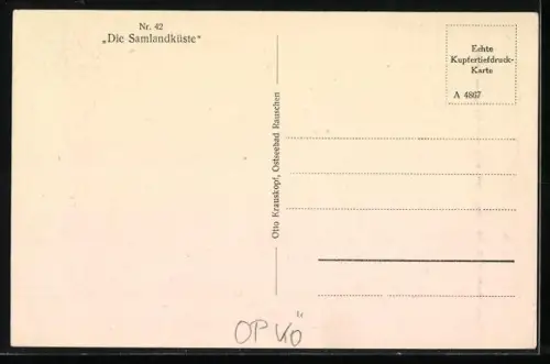 AK Rauschen /Ostsee, Abendstimmung am Strand