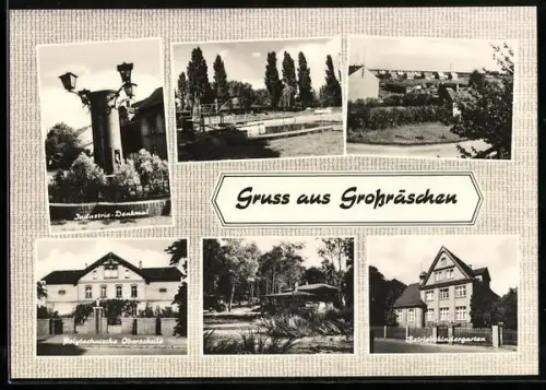 AK Grossräschen, Industrie-Denkmal, Polytechnische Oberschule, Betriebskindergarten