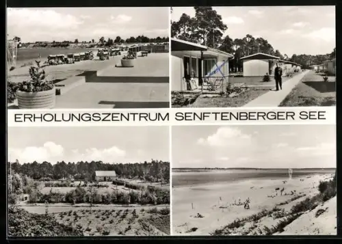 AK Senftenberg, Senftenberger See, Erholungszentrum, Bungalows, Strand, Freizeitanlagen