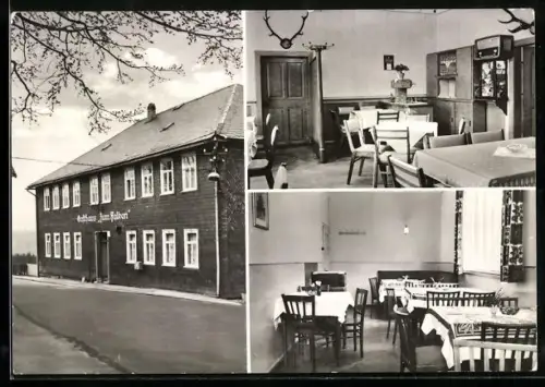 AK Kahlert b. Neustadt., Konsumgaststätte Zum Falken, Gastraum, Speisesaal