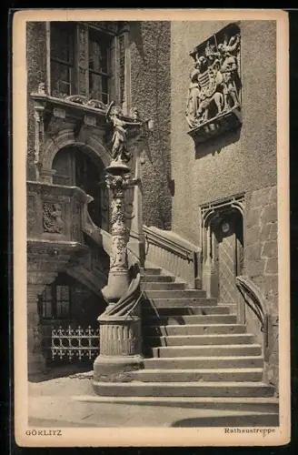 AK Görlitz, Rathaustreppe