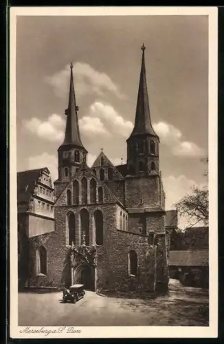 AK Merseburg a. S., Dom aus der Vogelschau