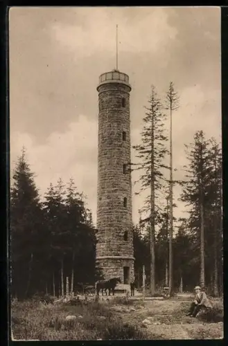 AK Furtwangen, Stöcklewaldkopfturm bei der Fuchsfalle