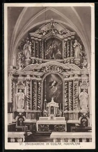 AK Goslar, St. Jakobikirche, Hochaltar
