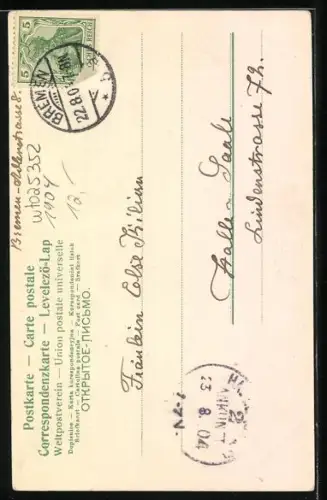 AK Bremen, Gustav Adolf Denkmal