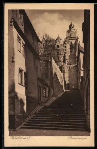 AK Wetzlar a. L., Domtreppe mit Turm