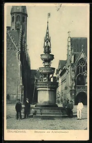 AK Braunschweig, Brunnen am Altstadtmarkt