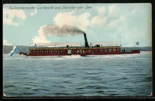 AK Salondampfer Luitpold am Starnberger See