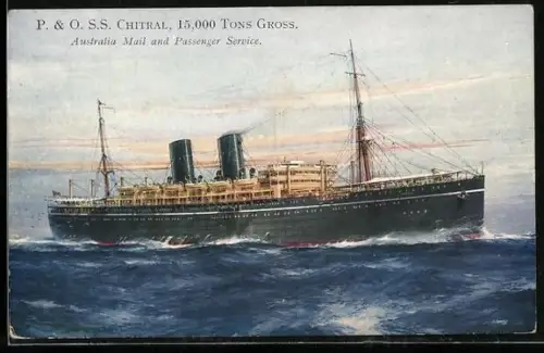AK Passagierschiff SS Chitral der P. & O. Mailship, Australia Mail and Passenger Service