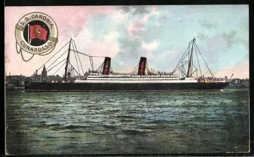 AK Passagierschiff S.S. Caronia der Cunard D.S.S. Co.