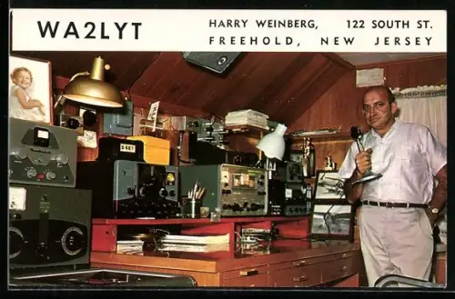 AK Radio WA2LYT, Henry Weinberg, Freehold, 122 South Street