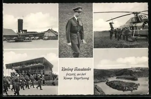 AK König Baudouin von Belgien in Uniform