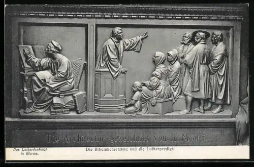 AK Worms, Die Bibelübersertzung und die Lutherpredigt am Lutherdenkmal