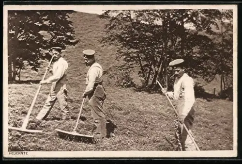 AK Männer bei der Arbeit auf einem Feld