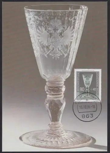 Maximum-AK Coburg, Pokal mit Schnittdekor aus der Kunstsammlung der Veste Coburg