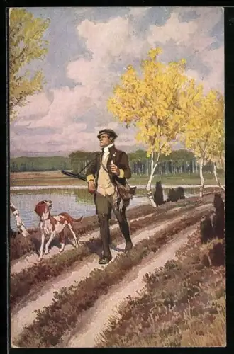 Künstler-AK Paul Hey: Verein für das Deutschtum im Ausland, Im Wald und auf der Heide