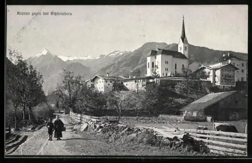 AK Kaprun, Ortsansicht mit Kirche