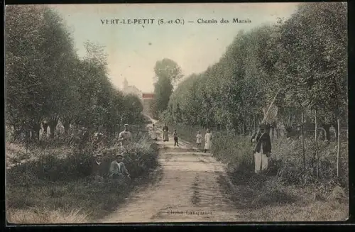 AK Vert-le-Petit, Chemin des Marais
