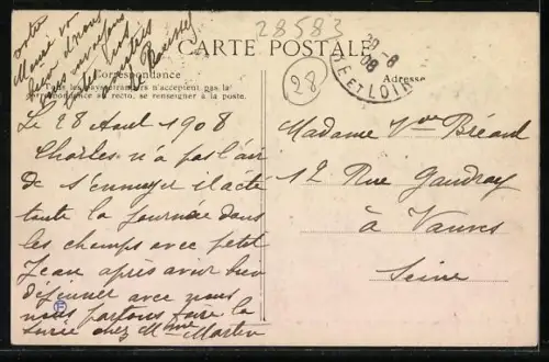 AK Auneau, Hotel de Ville, Rathaus