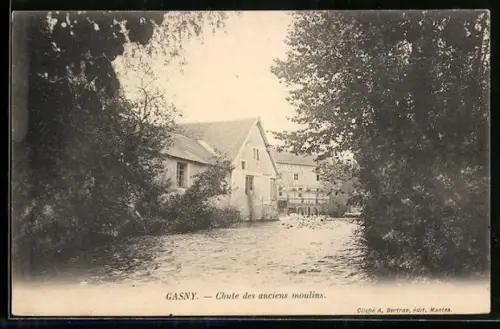 AK Gasny, Chute des anciens moulins