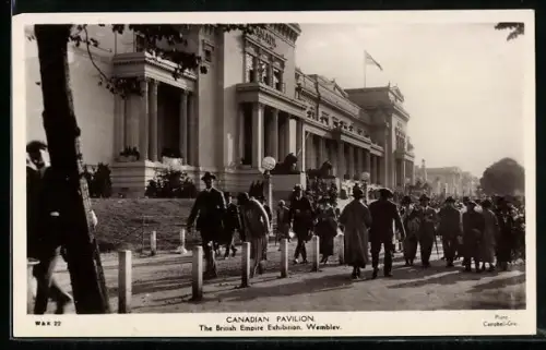 AK Wembley, The British Empire Exhibition, Canadian Pavilion, Ausstellung