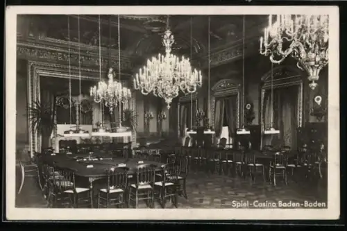AK Baden-Baden, Innenansicht des Spiel-Casinos