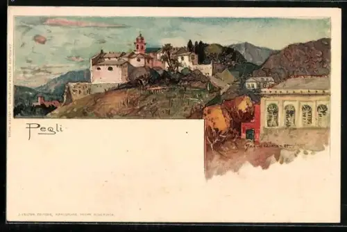 Künstler-AK Manuel Wielandt: Pegli, Monte Oliveto