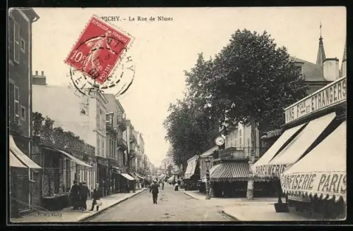 AK Vichy, La Rue de Nimes et boutiques