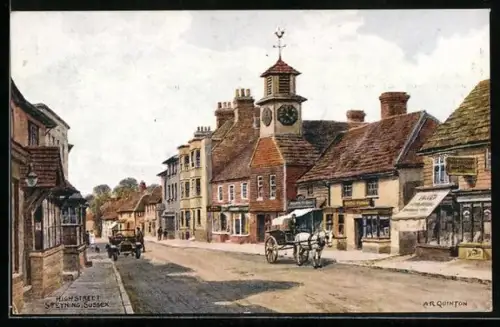 Künstler-AK A. R. Quinton: Steyning, Sussex, High Street