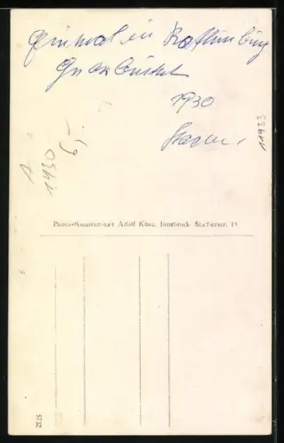 AK Rattenberg, Ortspartie mit Torbogen und Blick zur Ruine