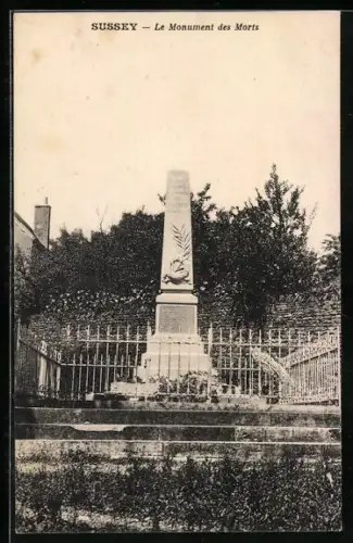 AK Sussey, Le Monument des Morts, Gefallenendenkmal