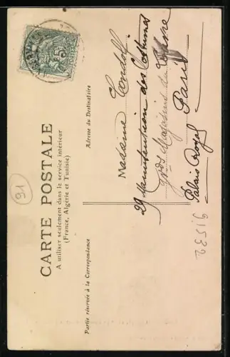 AK Angerville, Route Nationale