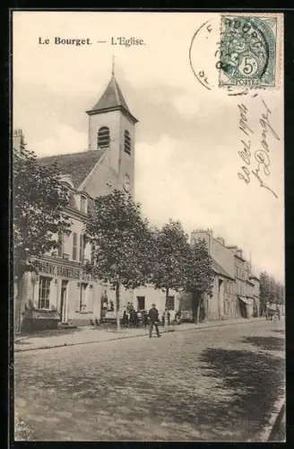 AK Le Bourget, L`Église, Ansicht der Kirche