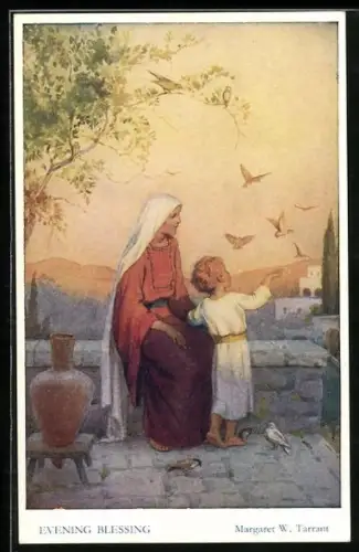 Künstler-AK Margaret W. Tarrant: Evening blessing