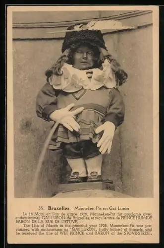 AK Bruxelles, Toilettenhumor, Manneken-Pis Gai Luron