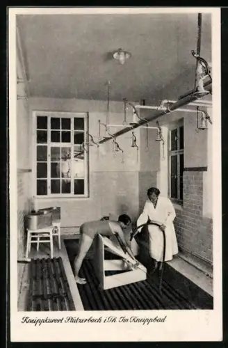 AK Stützerbach, Im Kneippbad, Badekultur