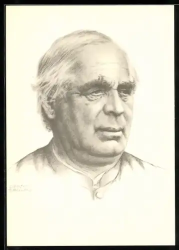 Künstler-AK Portrait Sebastian Kneipp, der Künder der Lehre vom gesunden Leben