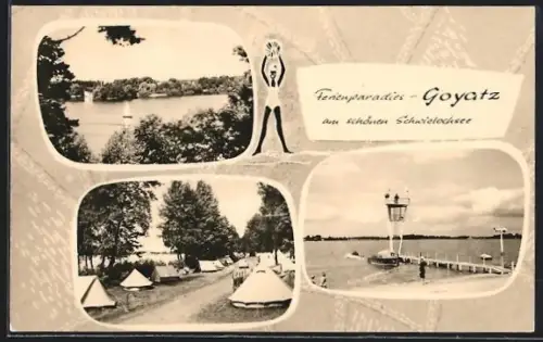 AK Goyatz /Schwielochsee, Zeltplatz, Badestrand
