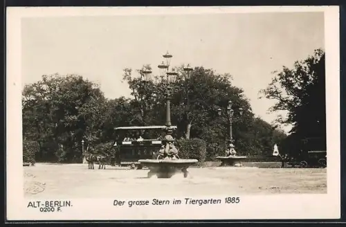 AK Berlin, Grosser Stern im Tiergarten 1885