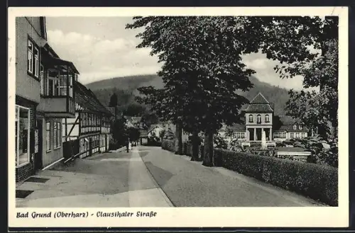 AK Bad Grund /Oberharz, Clausthaler Strasse