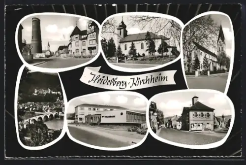 AK Heidelberg-Kirchheim, Kirche, Brücke, Turm