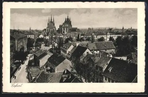 AK Erfurt, Blick auf die Dächer
