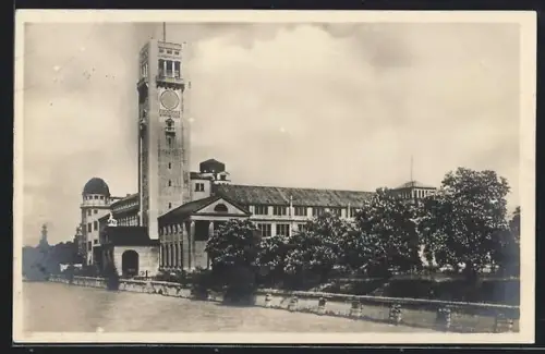 AK München, Blick zum Deutschen Museum