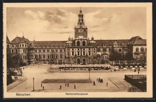 AK München, Partie am Nationalmuseum
