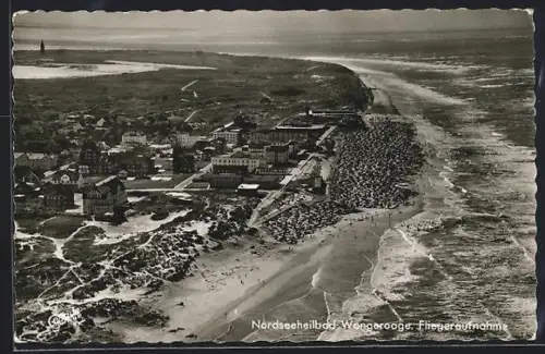 AK Wangerooge, Fliegeraufnahme des Ortes
