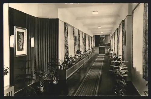 AK Oberhof /Thür., VDK-Erholungsheim, Wandelgang