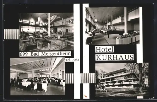 AK Bad Mergentheim, Hotel Kurhaus, Speisesaal, Aussenansicht