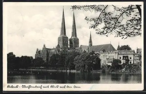 AK Lübeck, Blick auf den Dom