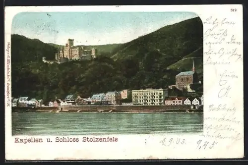 AK Koblenz, Schloss Stolzenfels und Kapellen