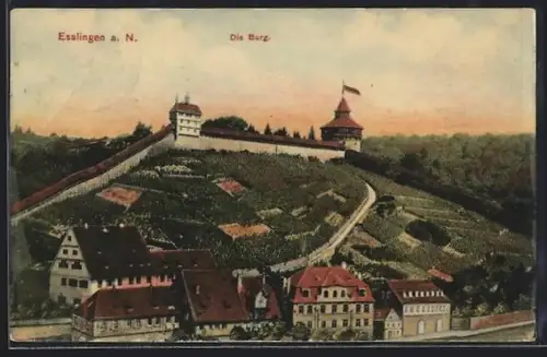 AK Esslingen a. N., Die Burg